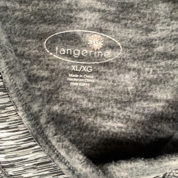 Tangerine Women's Grey White Pullover Hoodie - High Low Hem - XL - Picture 9 of 13